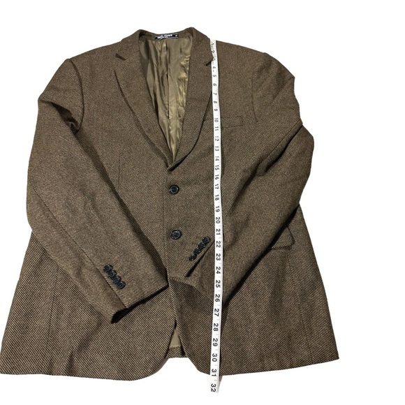 Paul Jones PJ Men Golden Brown Black Diagonal Stripe Sport Jacket Sz XL 46R NWOT - Picture 13 of 16